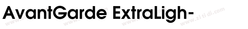 AvantGarde ExtraLigh字体转换